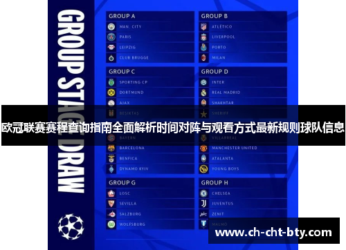 欧冠联赛赛程查询指南全面解析时间对阵与观看方式最新规则球队信息 欧冠联赛赛程查询指南全面解析时间对阵与观看方式最新规则球队信息